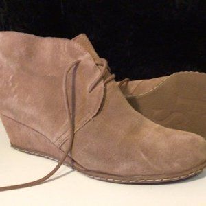 Franco Sarto laced Acquire style heeled wedge boots